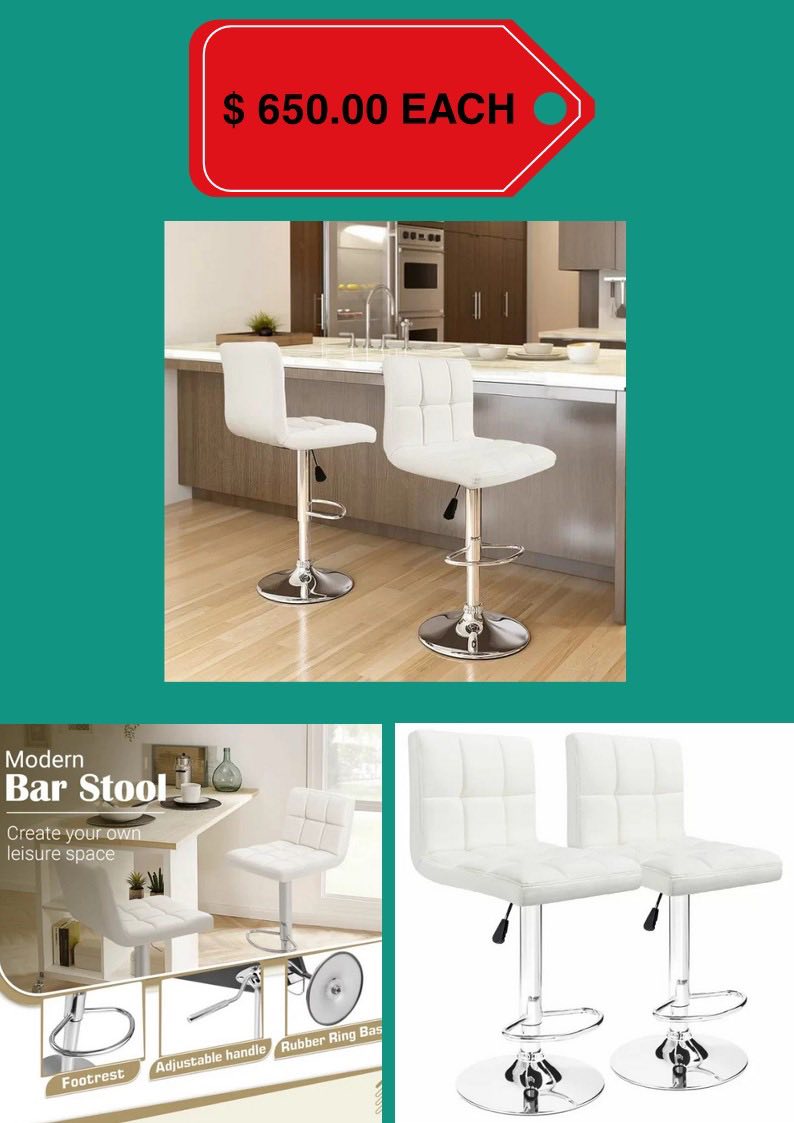 NadzOnline Facebook ad: Bar Stools $650 Each….