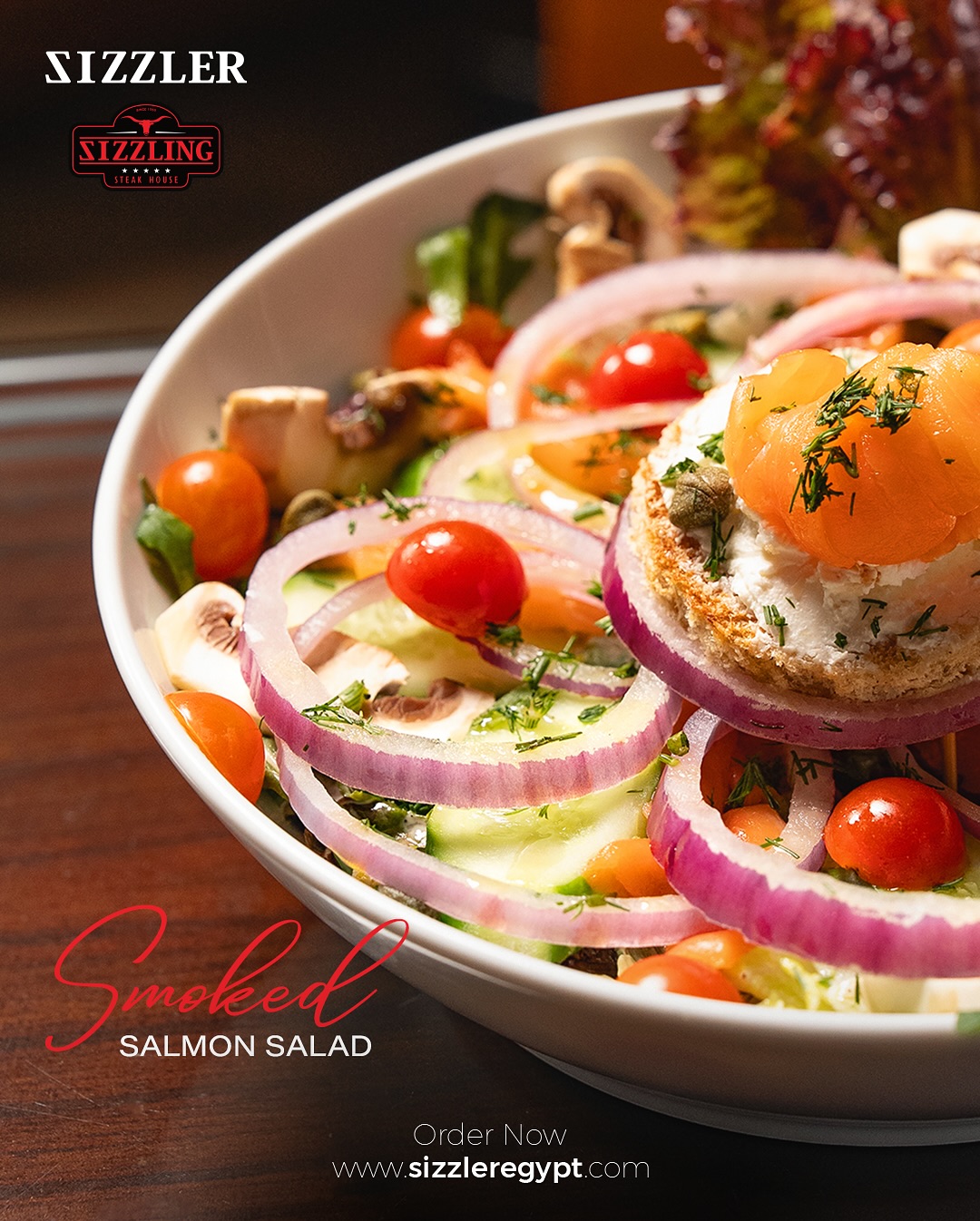 Sizzler Steak House Facebook ad: Smokin’ good, fresh vibes only.