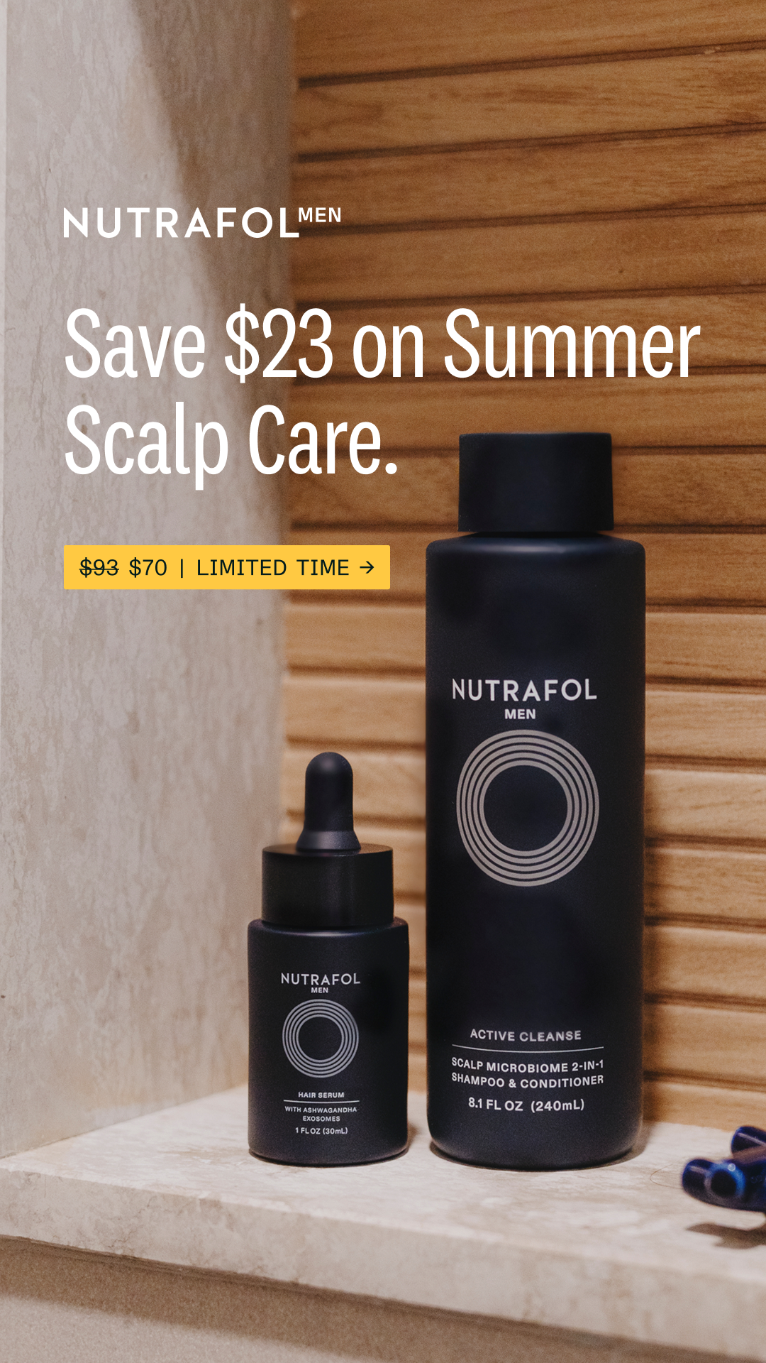 Nutrafol Men Facebook ad