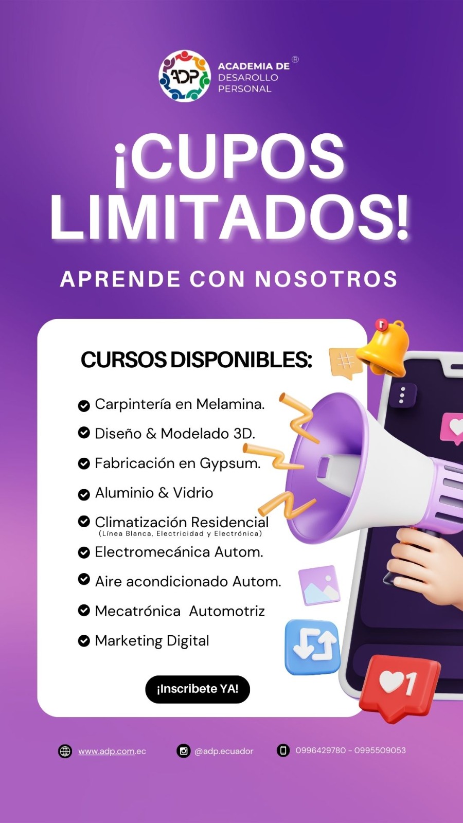 Academia de Desarrollo Personal Facebook ad