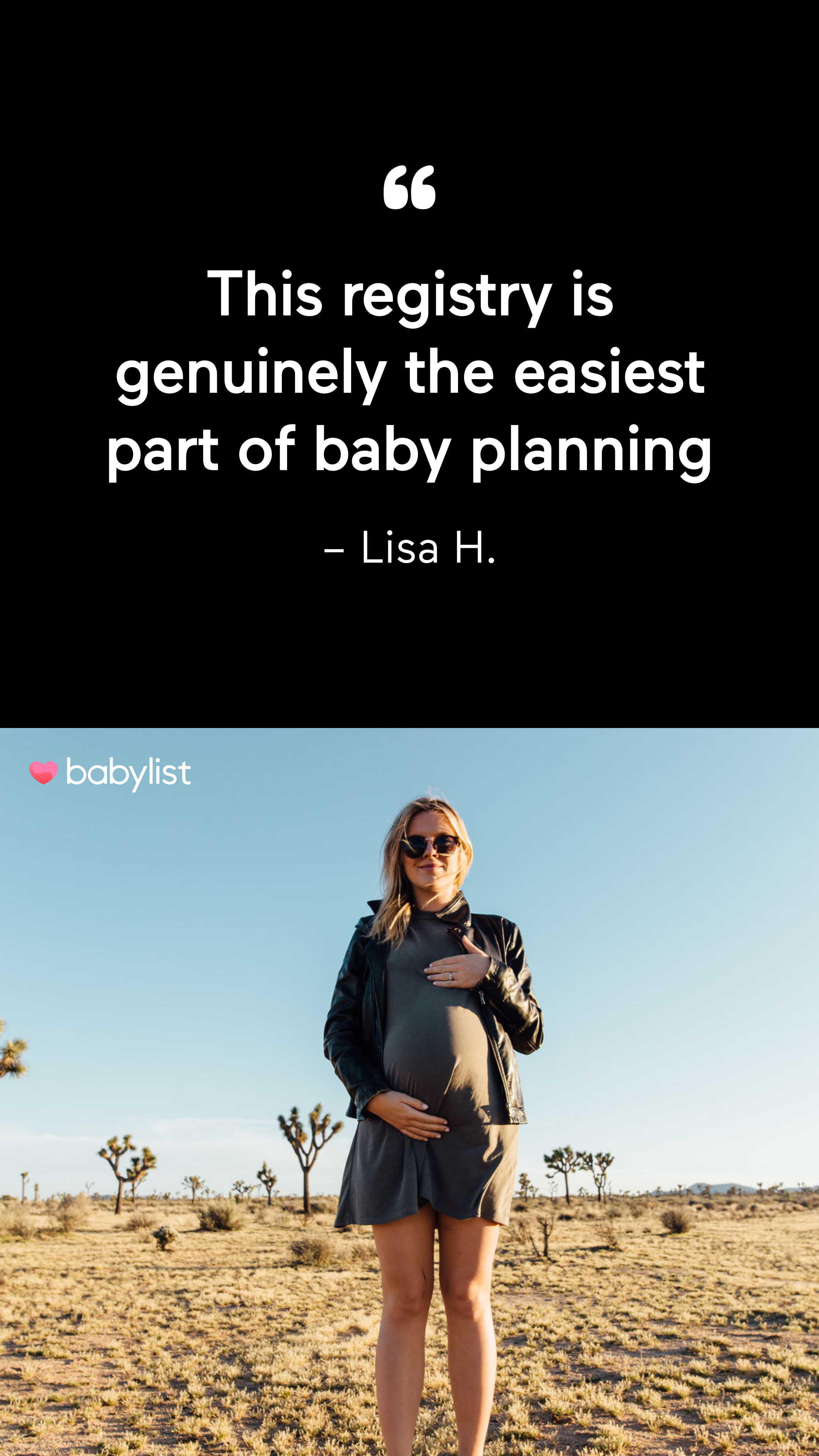 Babylist Facebook ad