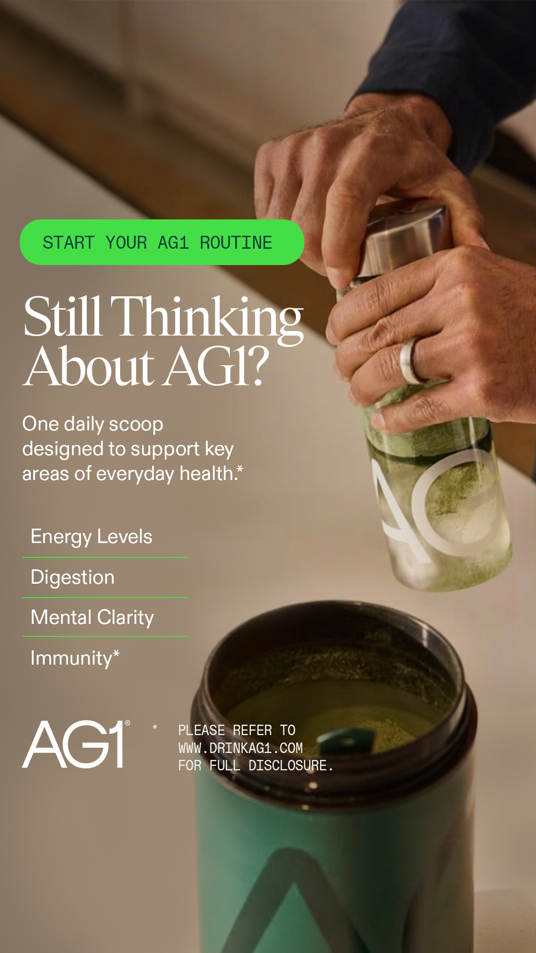 AG1 by Athletic Greens Facebook ad