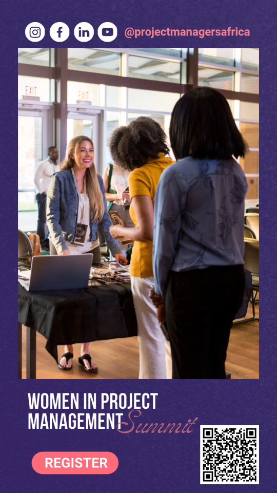 projectmanagersafrica Facebook ad: Hello Women in Project Management.