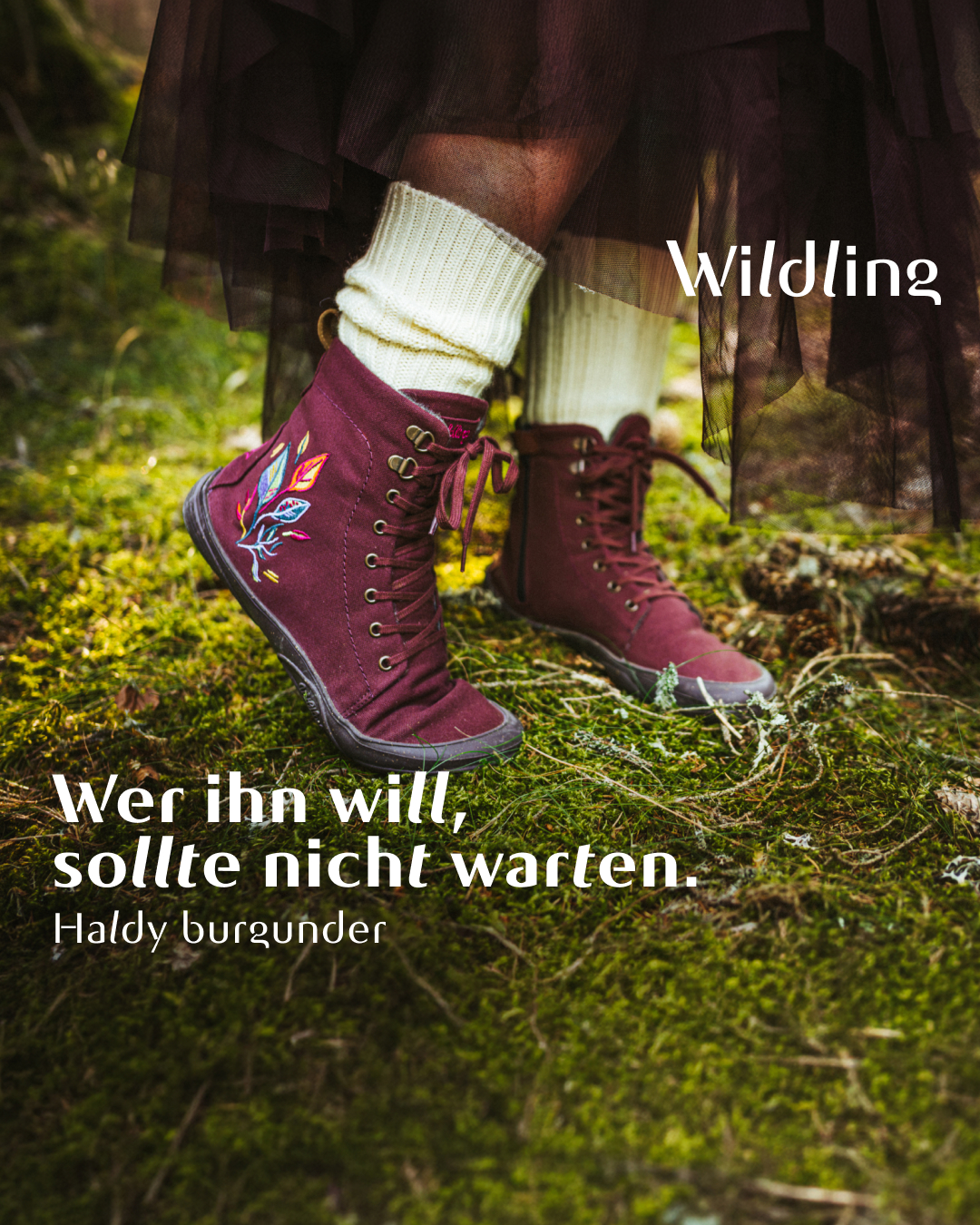 Wildling Shoes Facebook ad: Besonderer High Cut für den Winter
