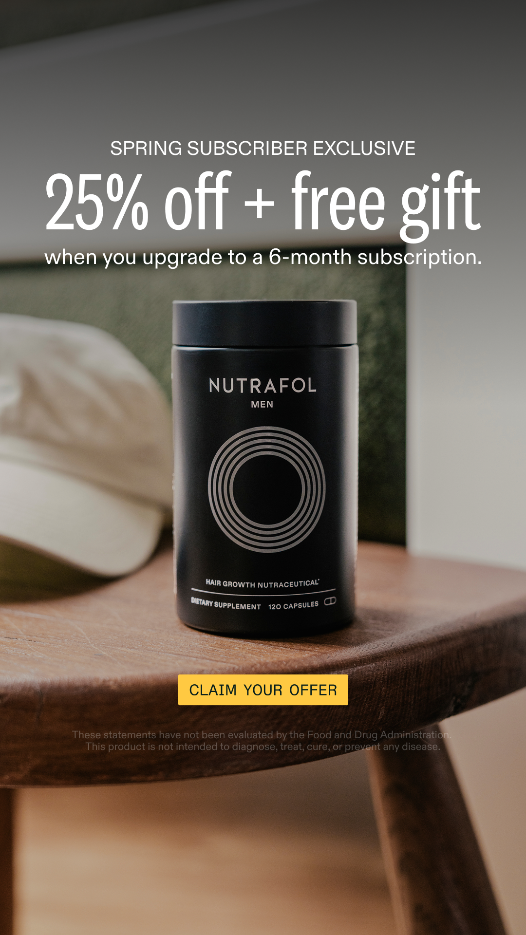Nutrafol Men Facebook ad
