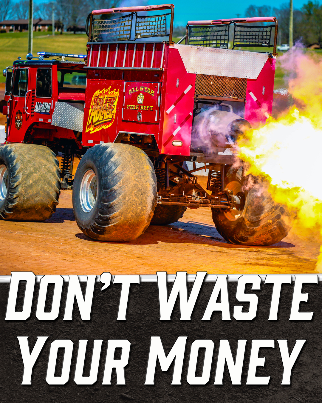 All Star Monster Truck Tour Facebook ad