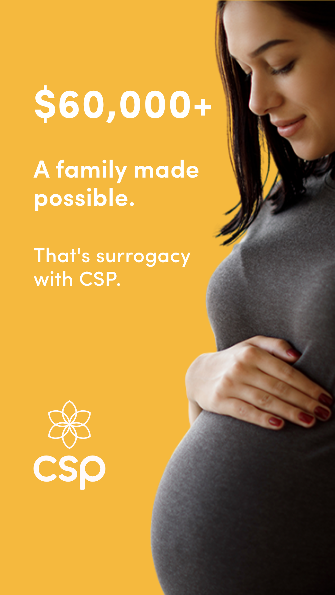 Center for Surrogate Parenting Facebook ad