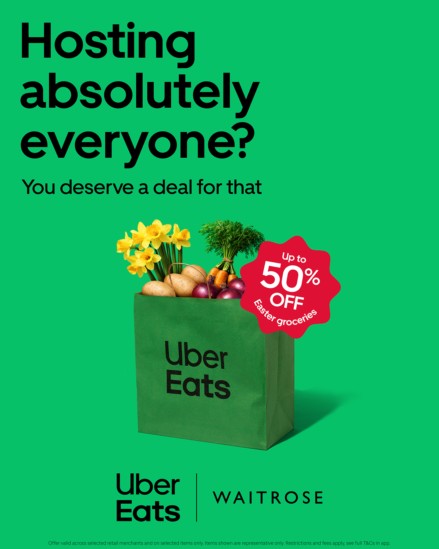 Uber Eats Facebook ad from Apr 1, 2026