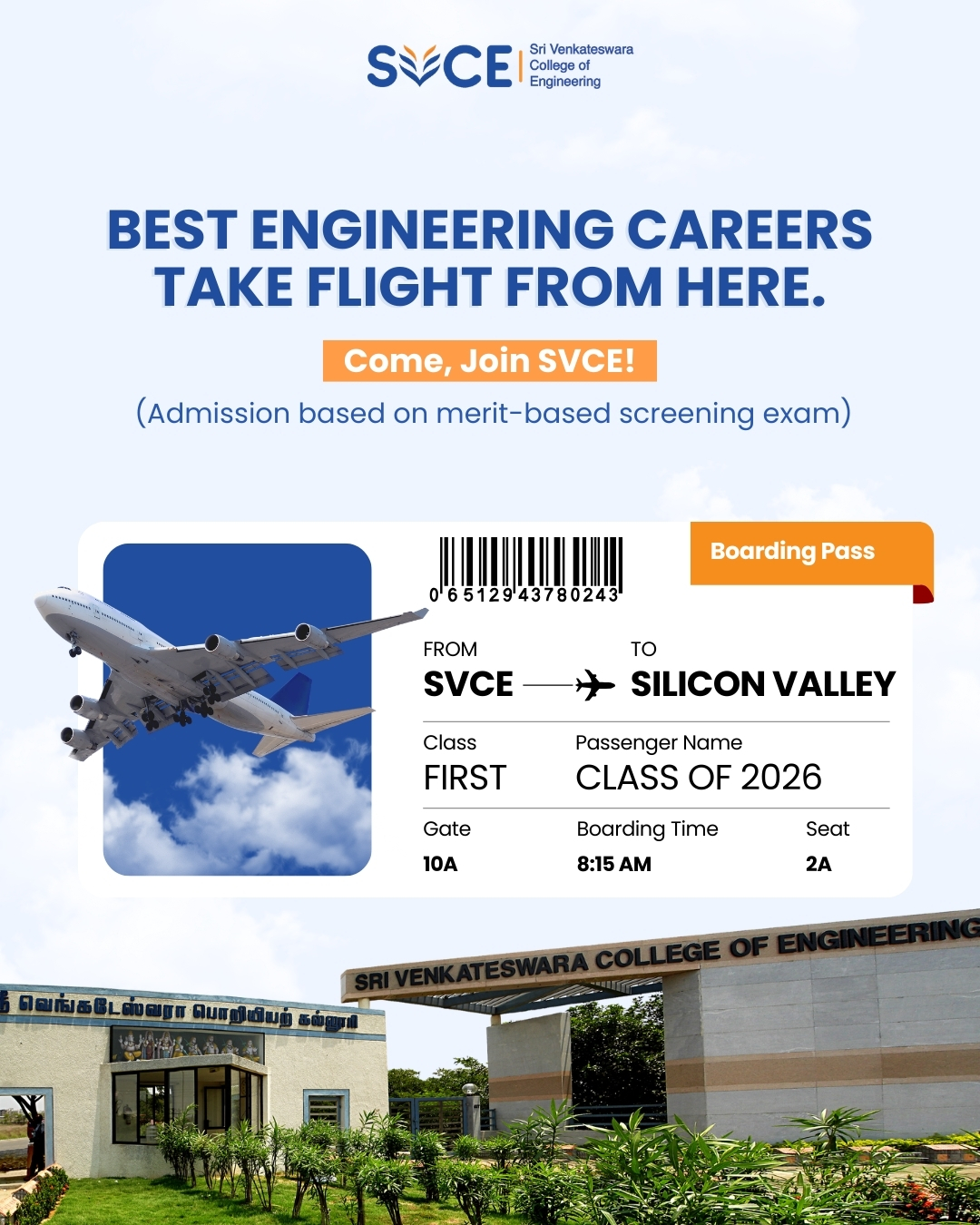 Sri Venkateswara College of Engineering Facebook ad: SVCE Engg Admission 2026
