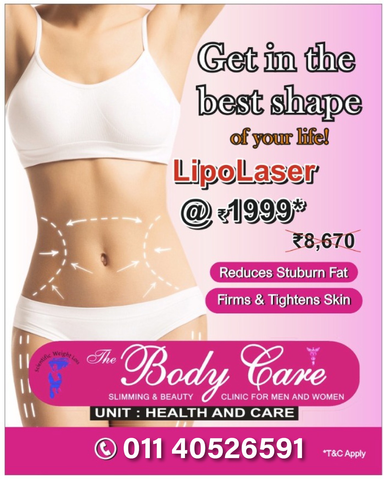 The Body Care Clinic India Facebook ad