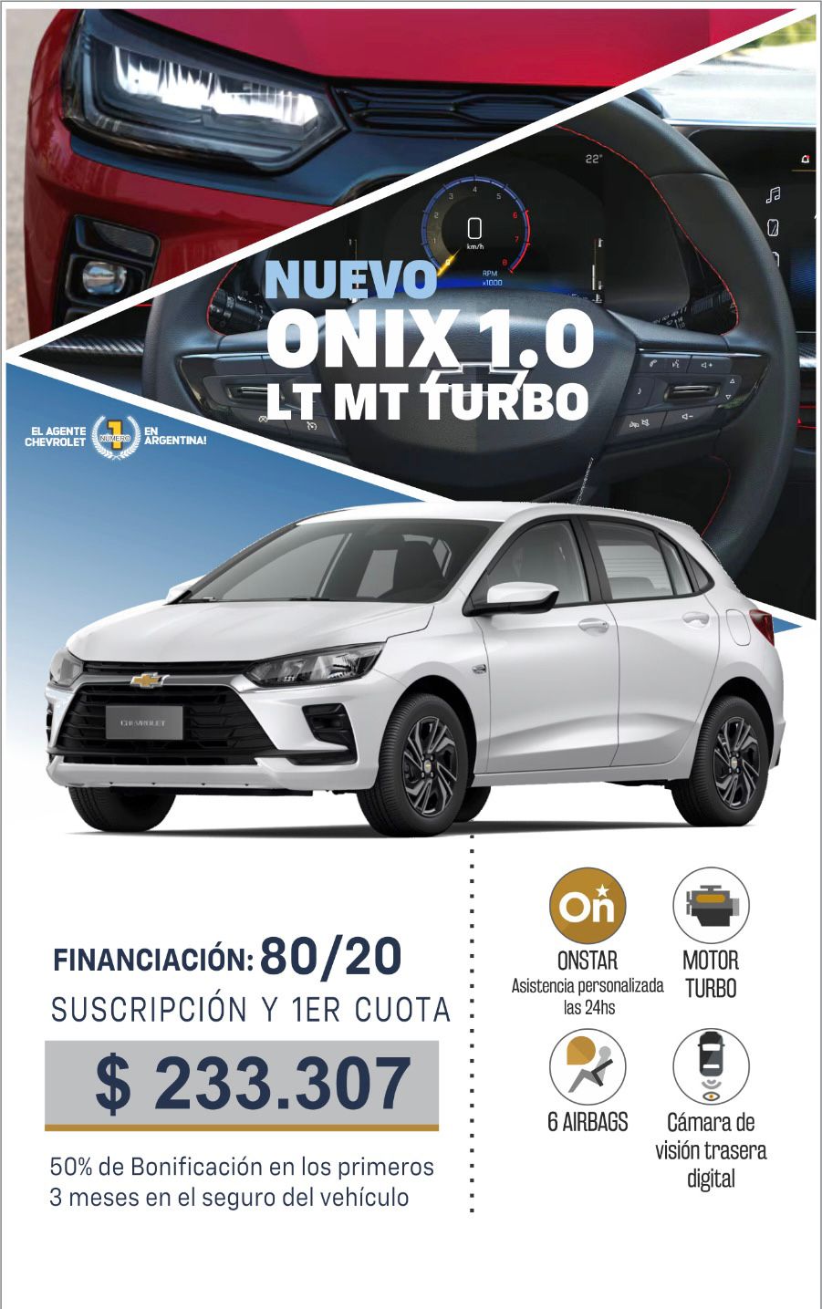 Corrientes Autos Chevrolet Facebook ad: NUEVO ONIX 1.0 L MT TURBO