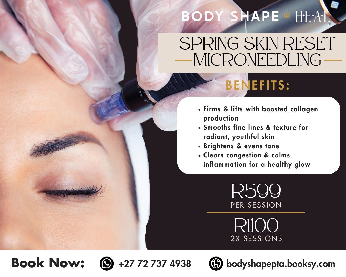 BodyShape at Colour Cut Lounge Facebook ad: SPRING SKIN RESET IS HERE!