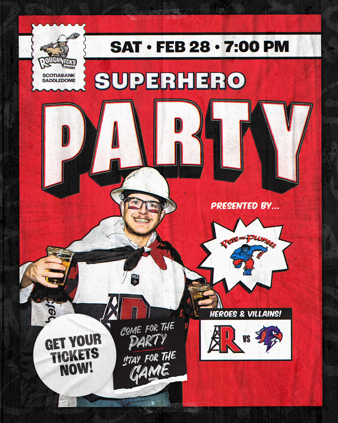 Calgary Roughnecks Facebook ad from Feb 16, 2026