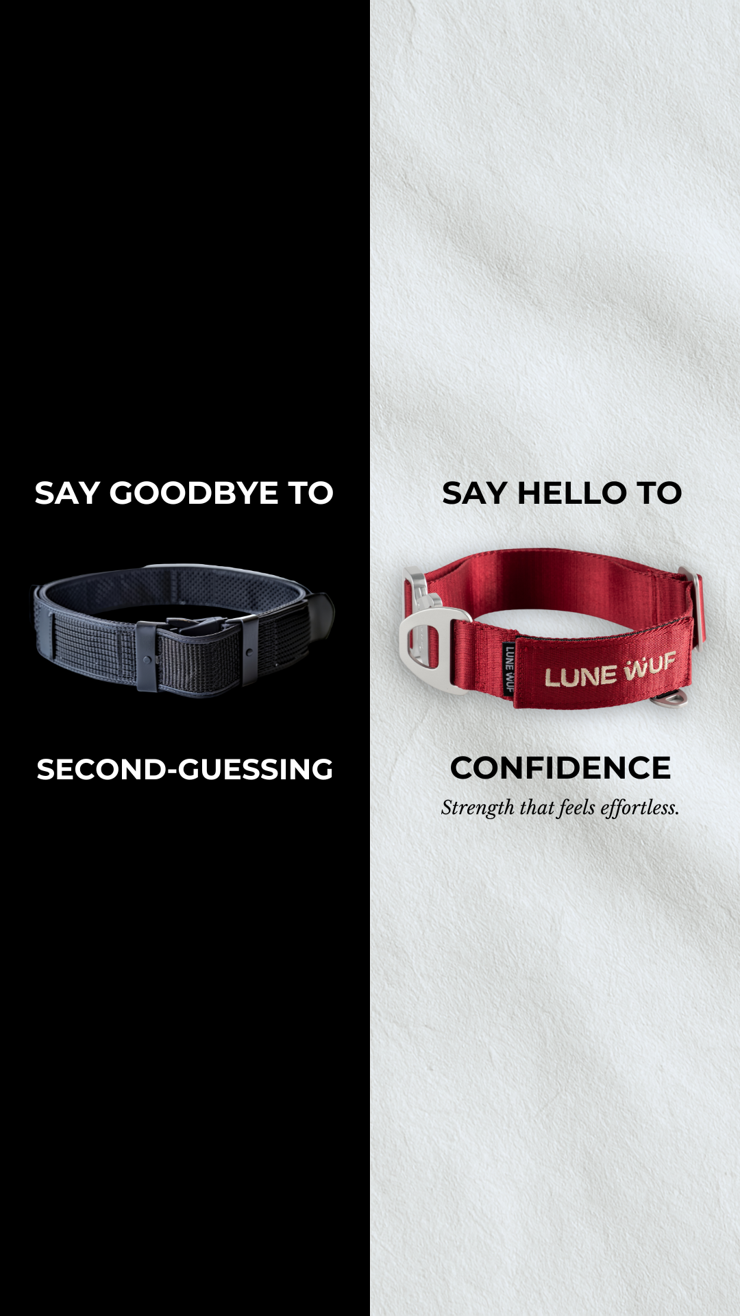 LUNE WUF Facebook ad: Where Strength Meets Design