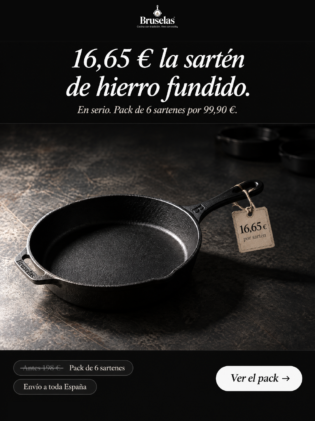 Bruselas Cocina Spain Facebook ad: Garantía de Por Vida