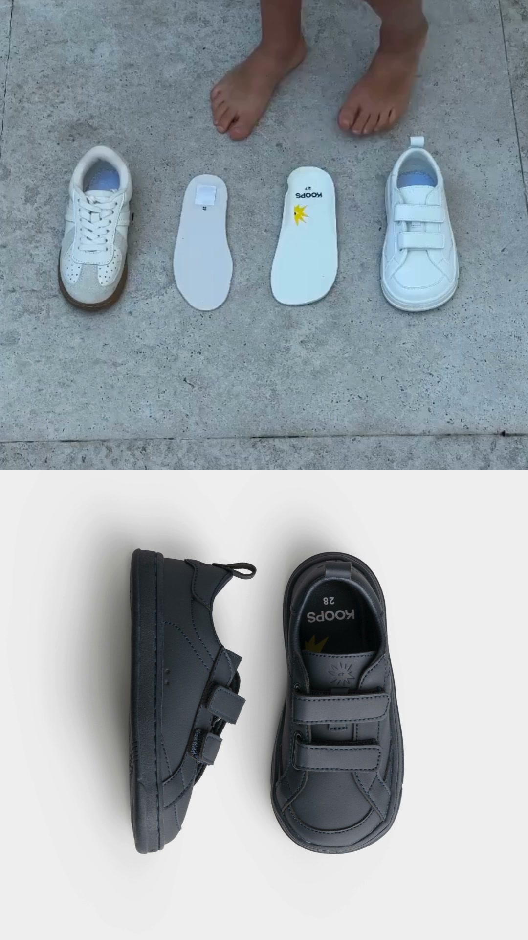 KOOPS Facebook ad: Barefoot sneakers