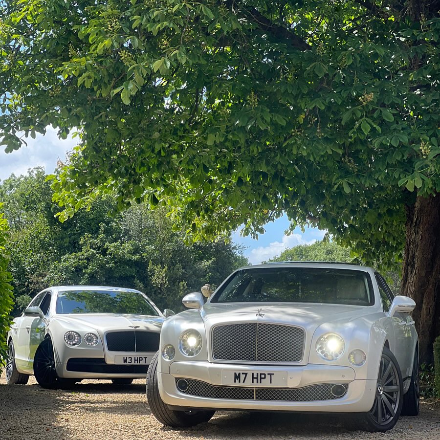 Hyde Platinum Travels Wedding Car Hire Facebook ad: White Bentley & Flying Spur Mulsanne - Available…