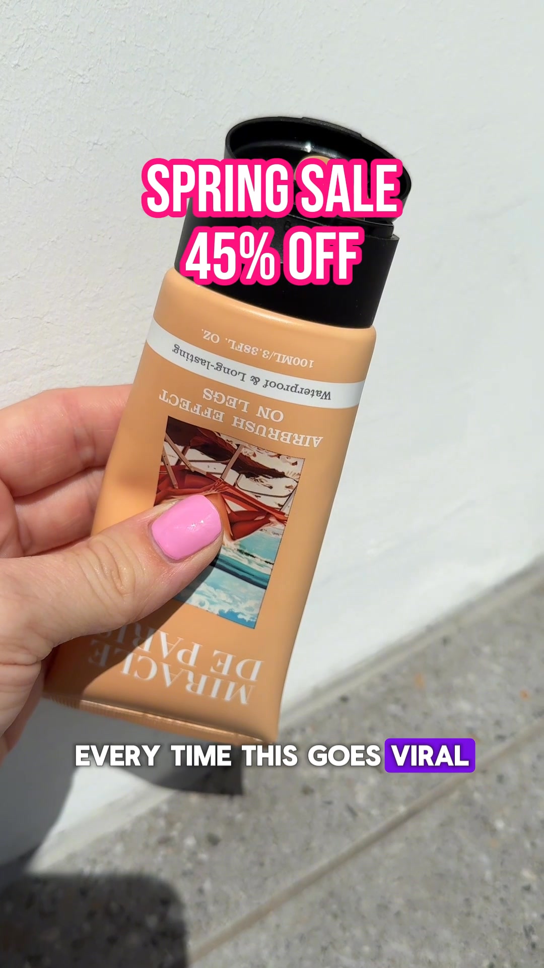Miracle de Paris Facebook ad: UK Women Are Cancelling Spray Tans This Spring. Here's…