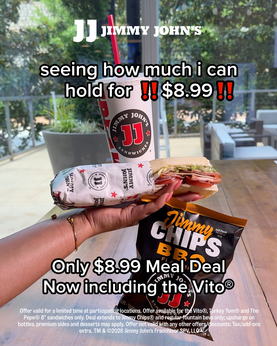 Jimmy John's Facebook ad