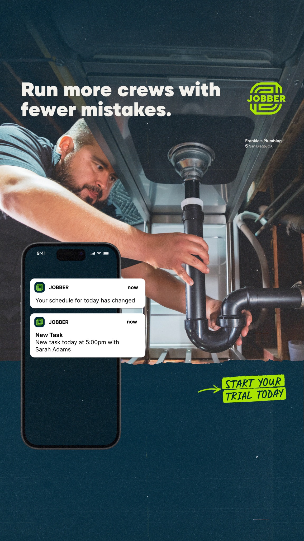 Jobber Facebook ad