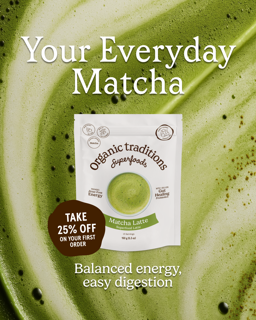 Organic Traditions Facebook ad