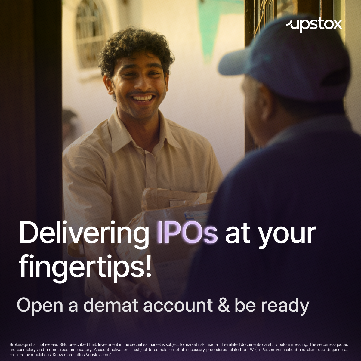 Upstox Facebook ad