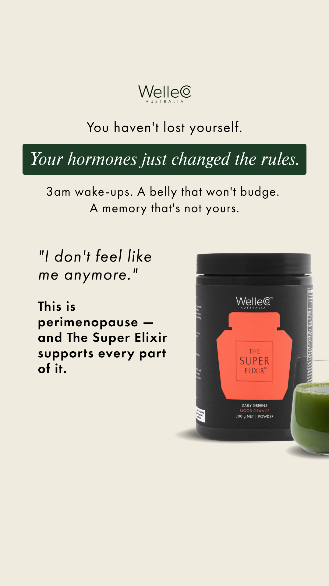 WelleCo Facebook ad