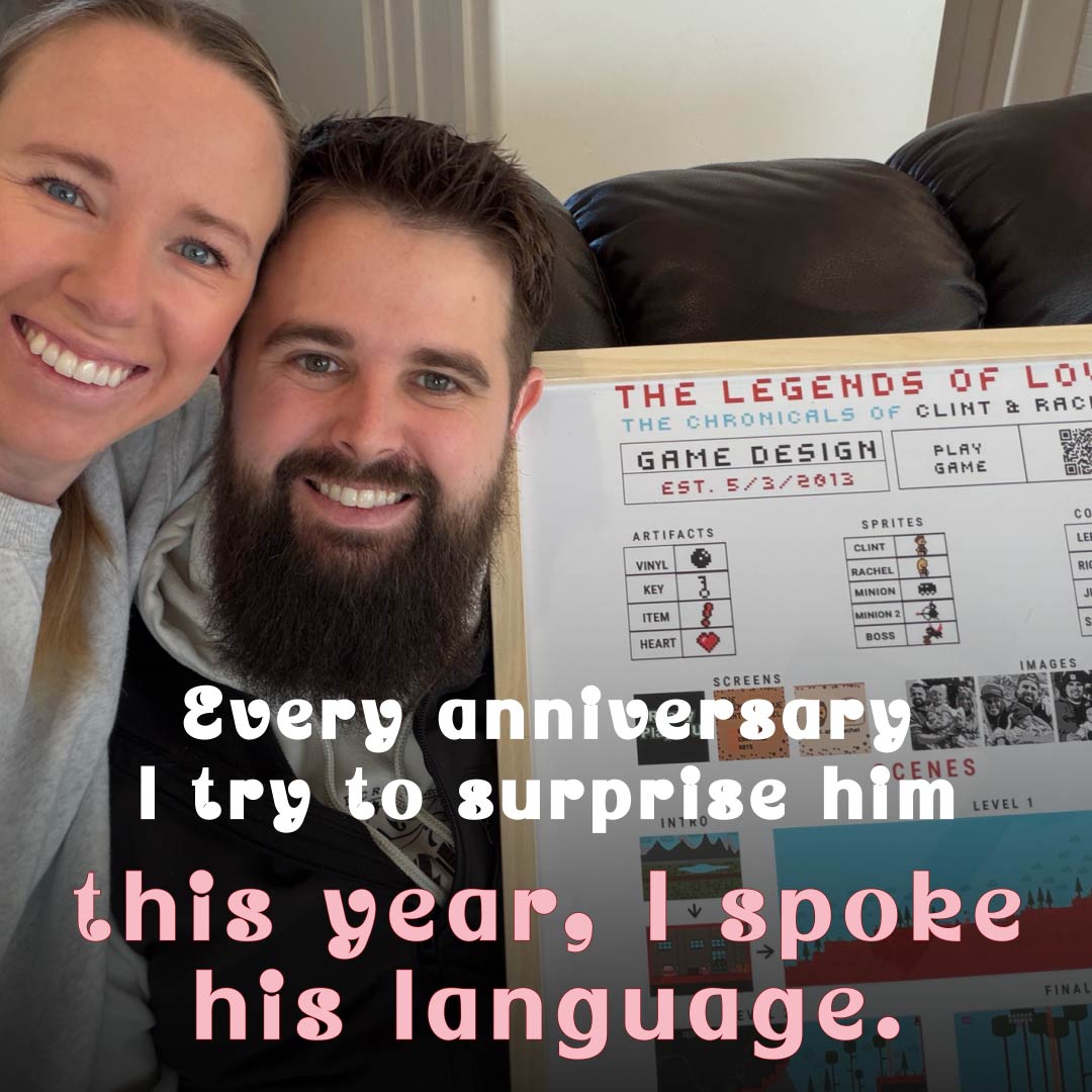Readyplayeru Facebook ad: Create the cutest anniversary surprise with a custom…