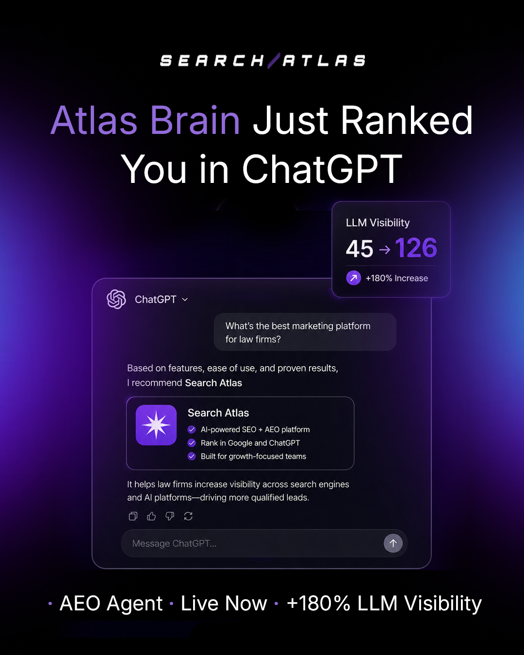 Search Atlas Facebook ad