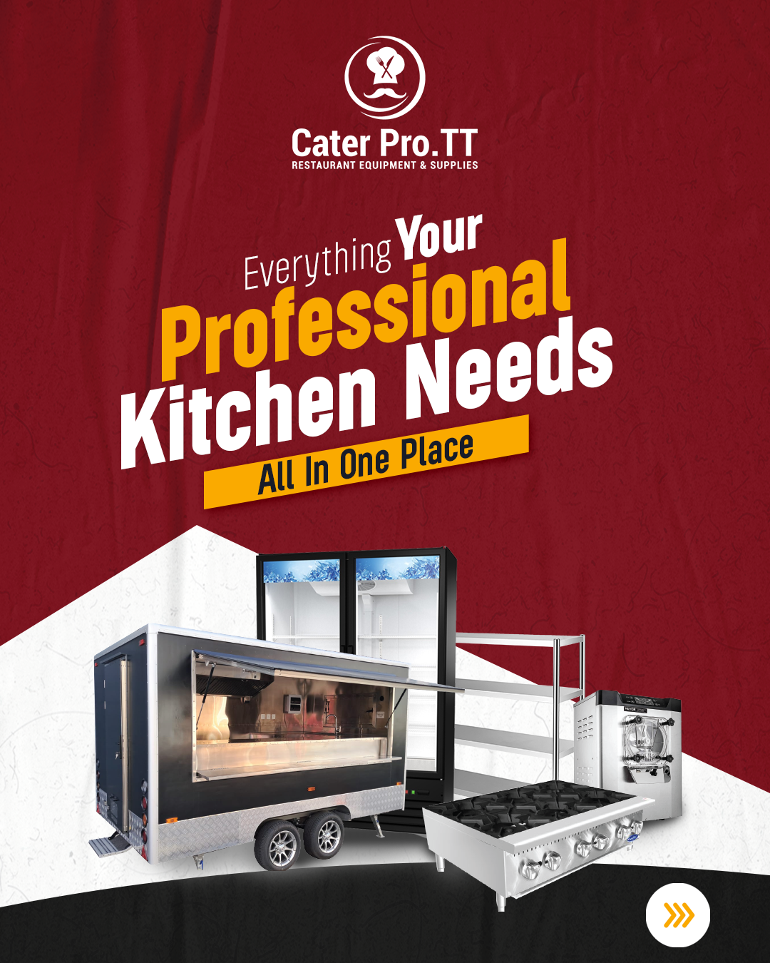 Cater Pro TT Facebook ad: Supplier of Top-Notch Commercial Catering & Restaurant…