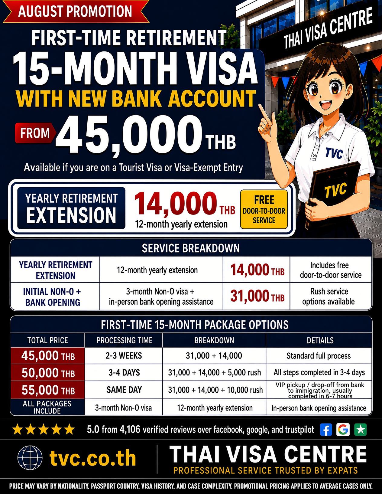 THAI VISA CENTRE - visa agent Facebook ad: We have a new promotional offer for first-time…