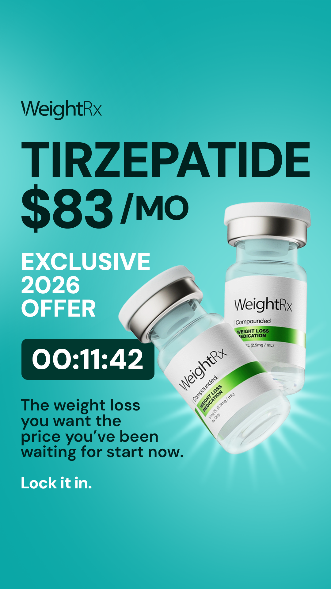 WeightRx.com Facebook ad from Dec 31, 2025