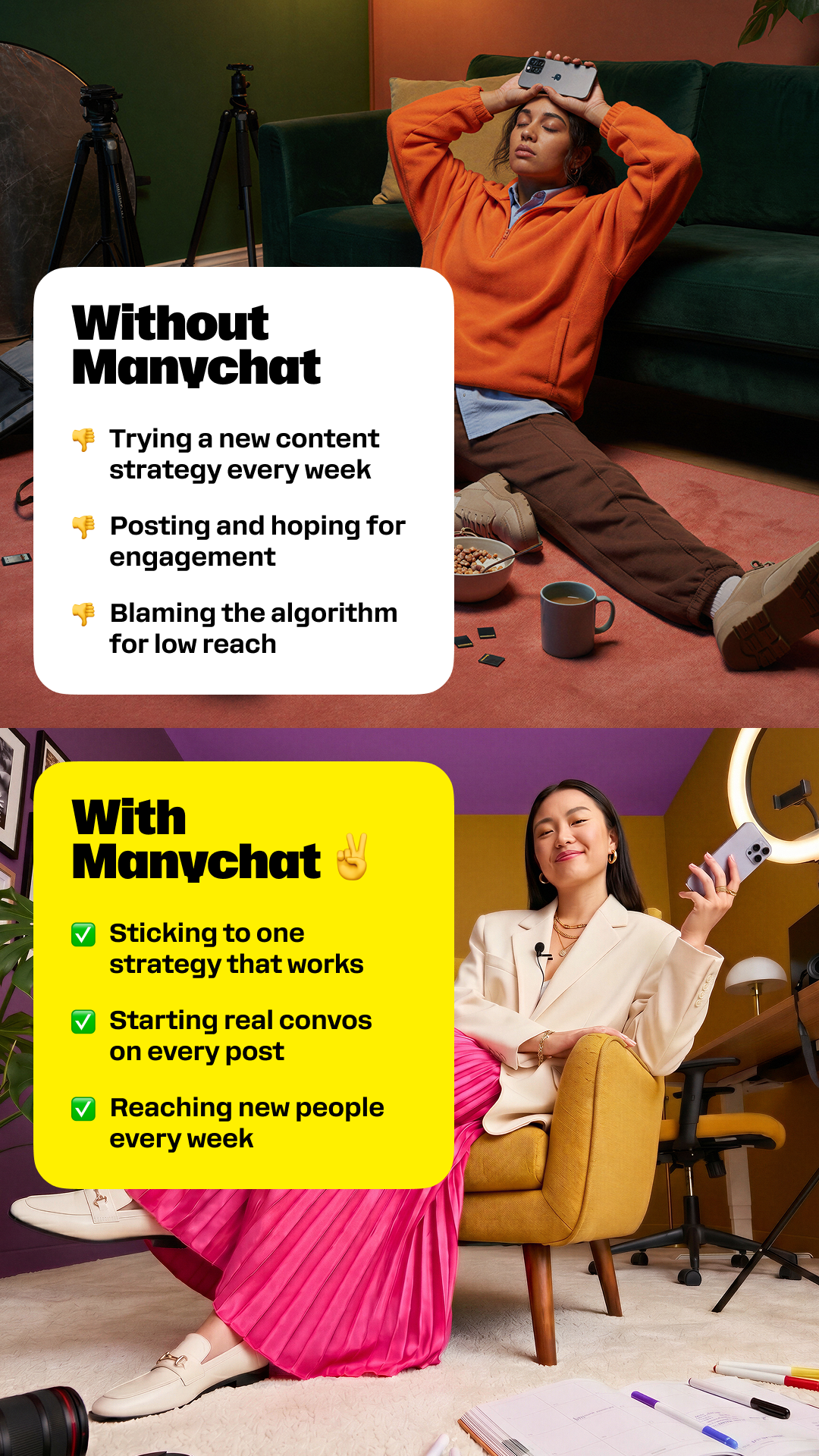Manychat Facebook ad