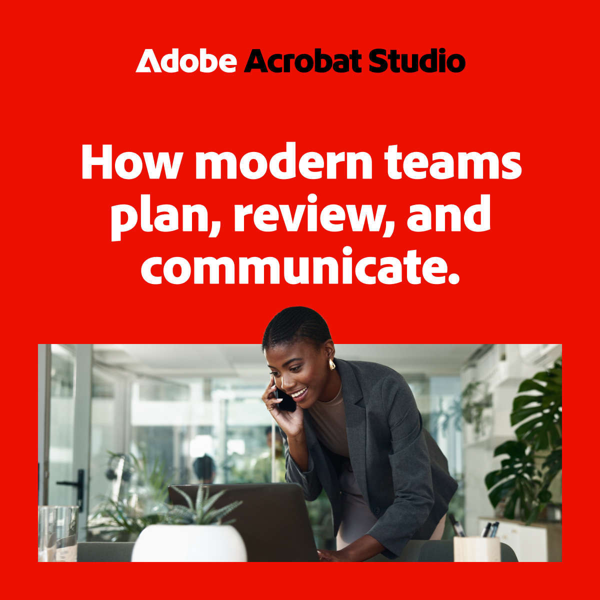 Adobe for Business Facebook ad: Adobe Acrobat Studio for Business