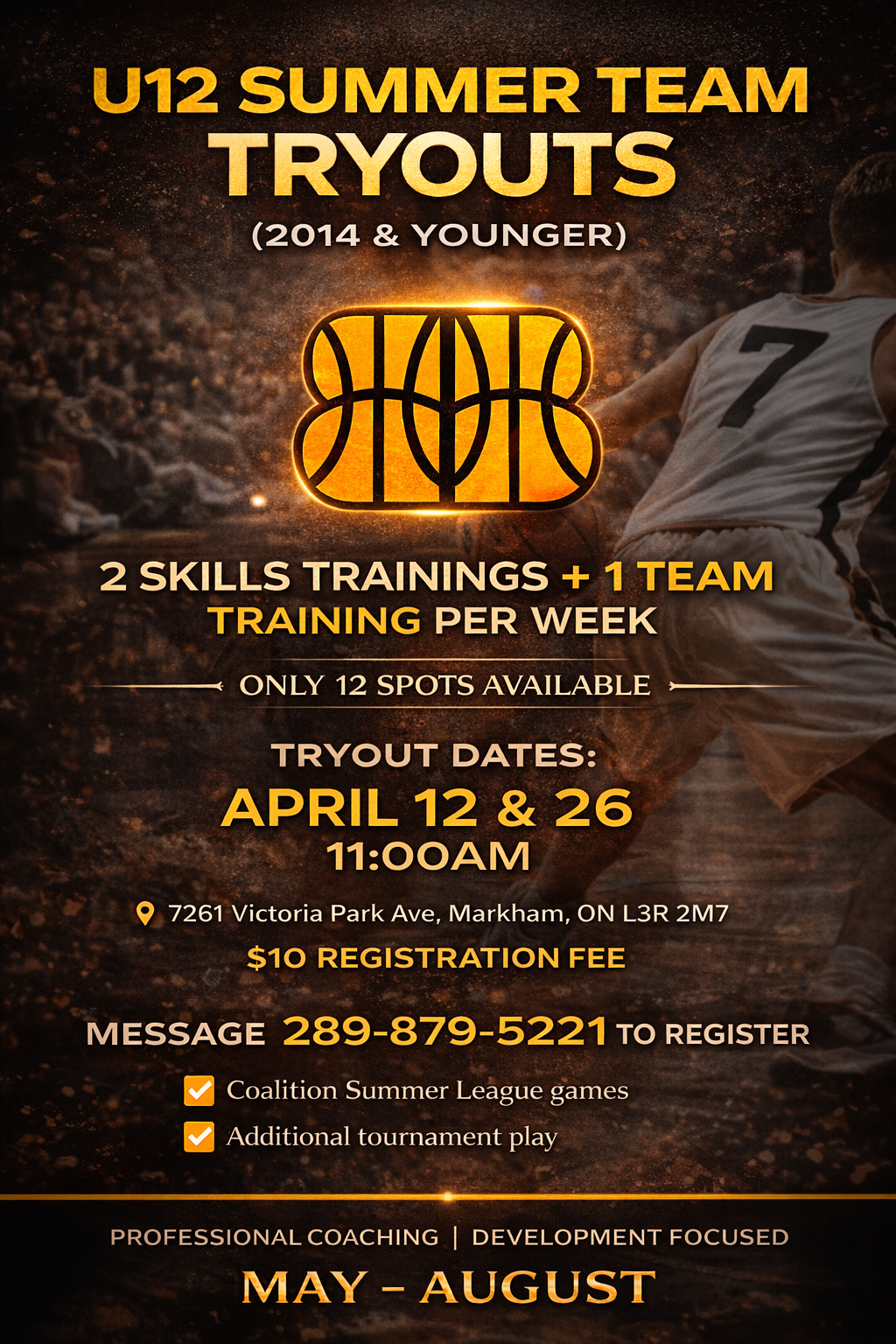 Bukhari Basketball Training Facebook ad from Apr 9, 2026