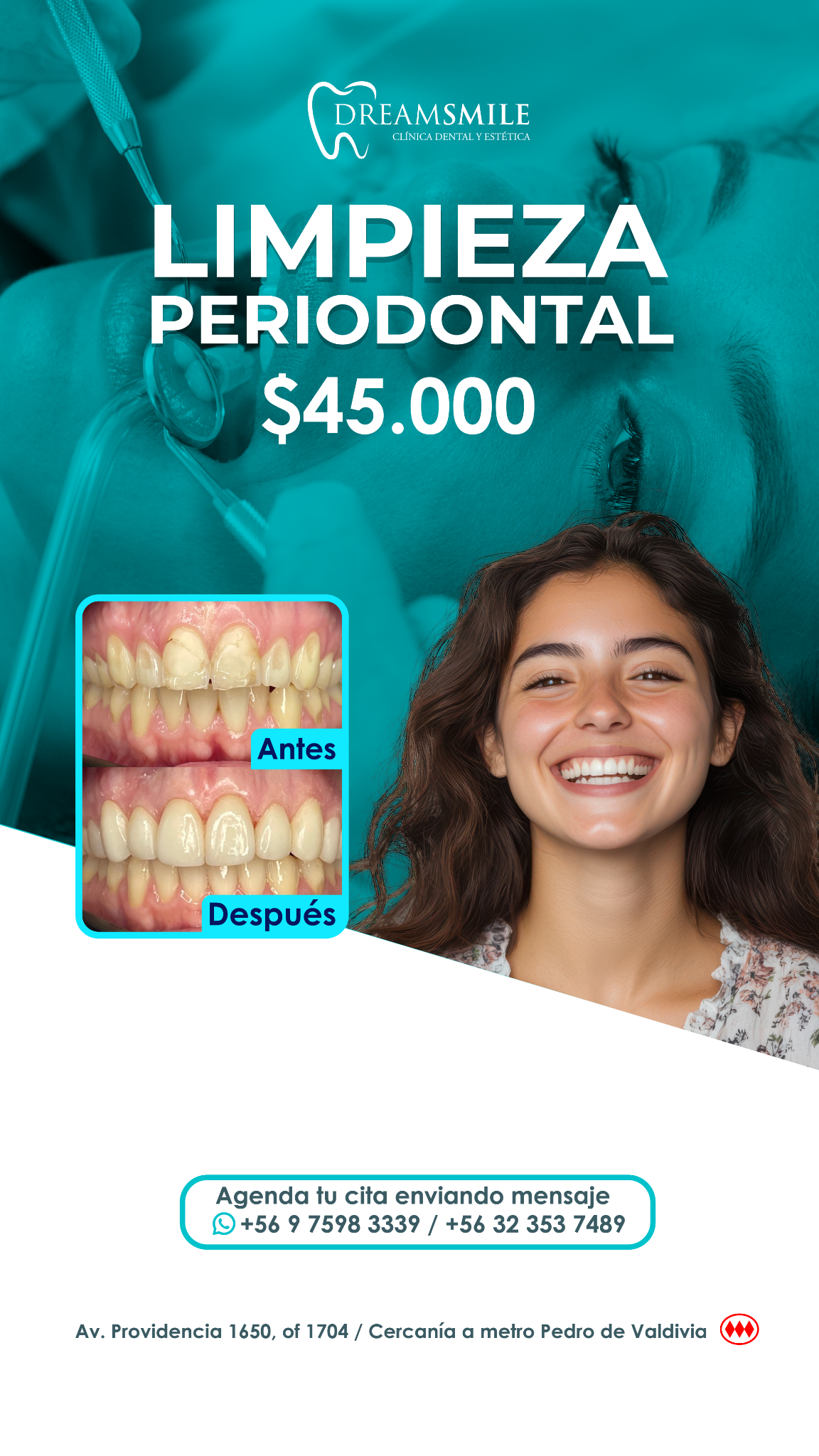 Clínica Dental Dream Smile Odontología e Innovación Facebook ad from Jun 15, 2026