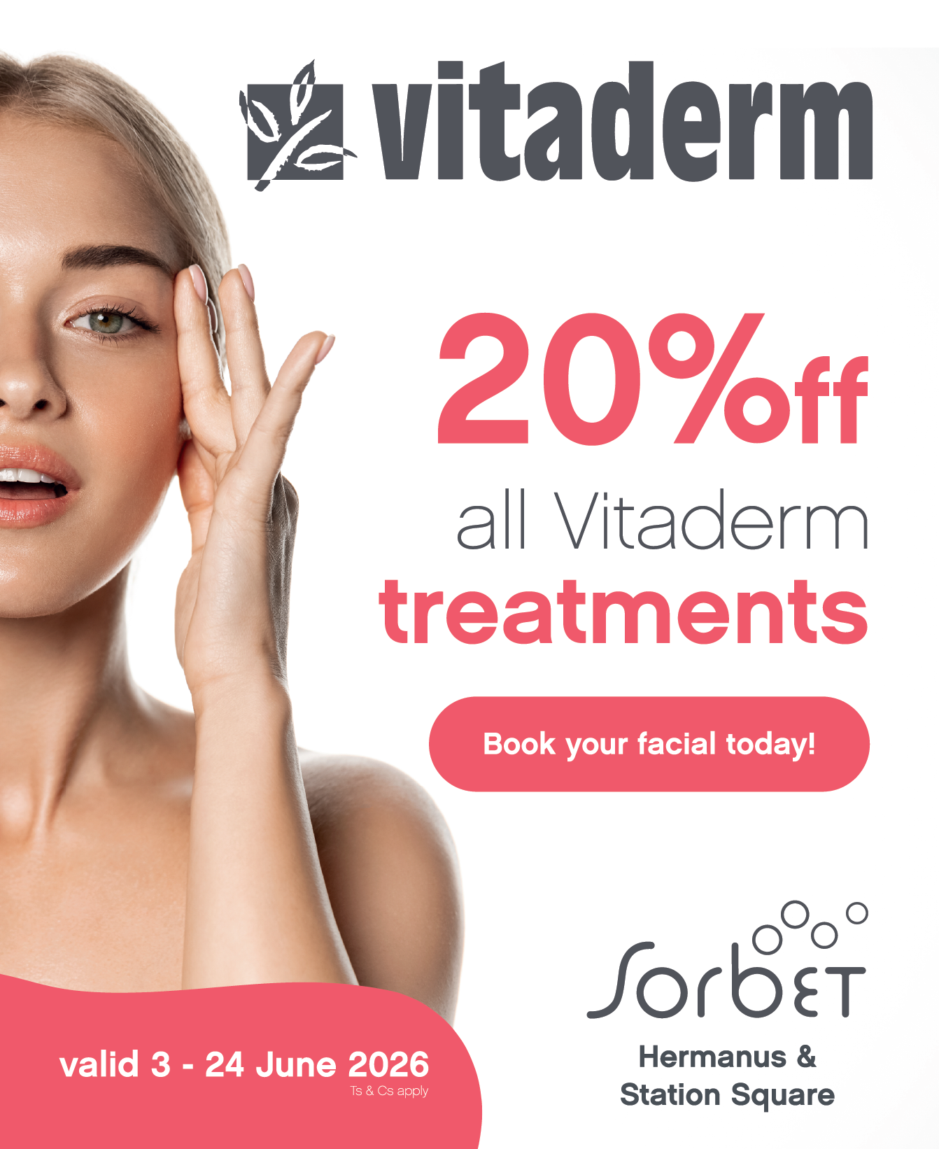 Vitaderm Professional Skincare Facebook ad