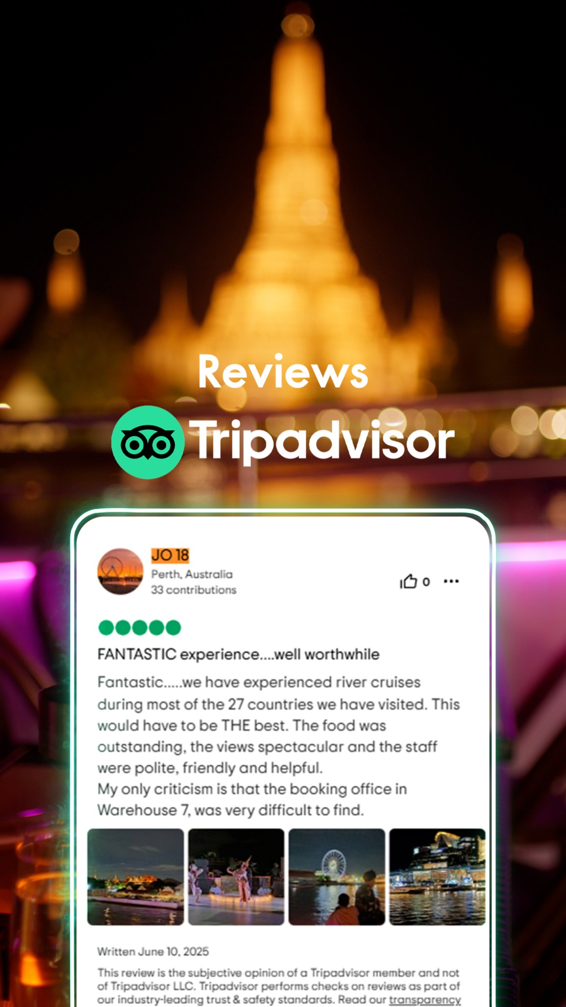 Bangkok Chaophraya Cruise Facebook ad: 1,550 THB The Newest Luxury 5-Star Bangkok Chao Phraya…