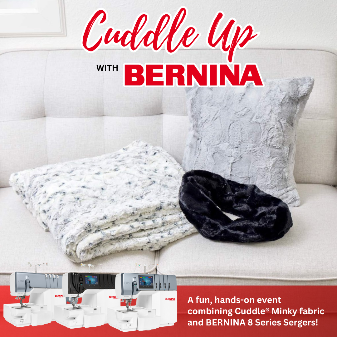 LindaZ's Sewing Center Facebook ad: Cuddle Up with Bernina | LindaZ's