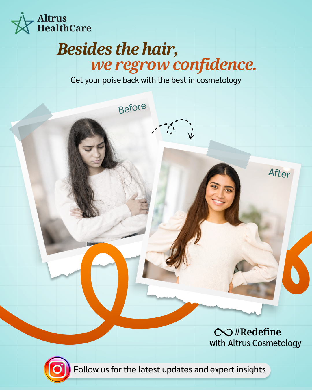 Altrus HealthCare Facebook ad: True beauty starts with self-assurance.