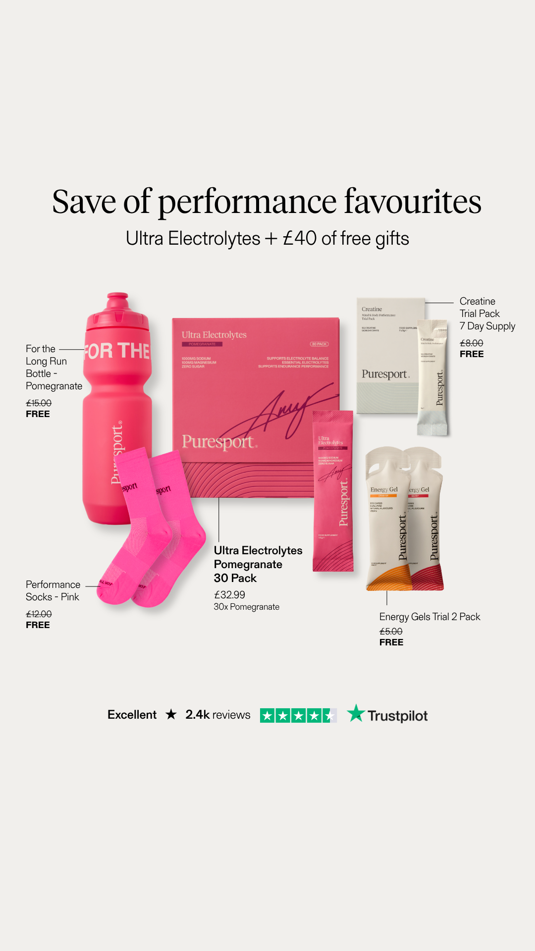 Puresport Facebook ad