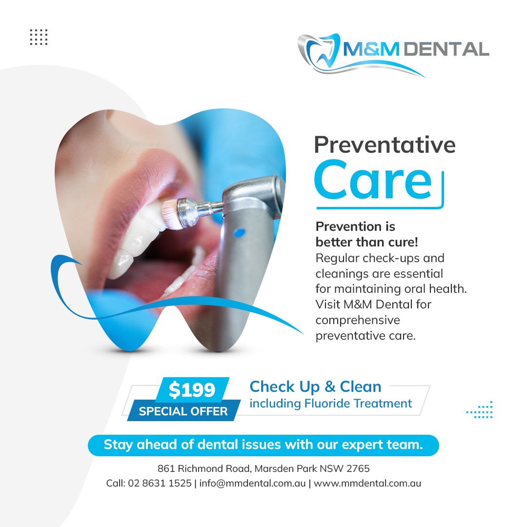 M&M Dental Facebook ad: Your Smile Deserves the Best Care!