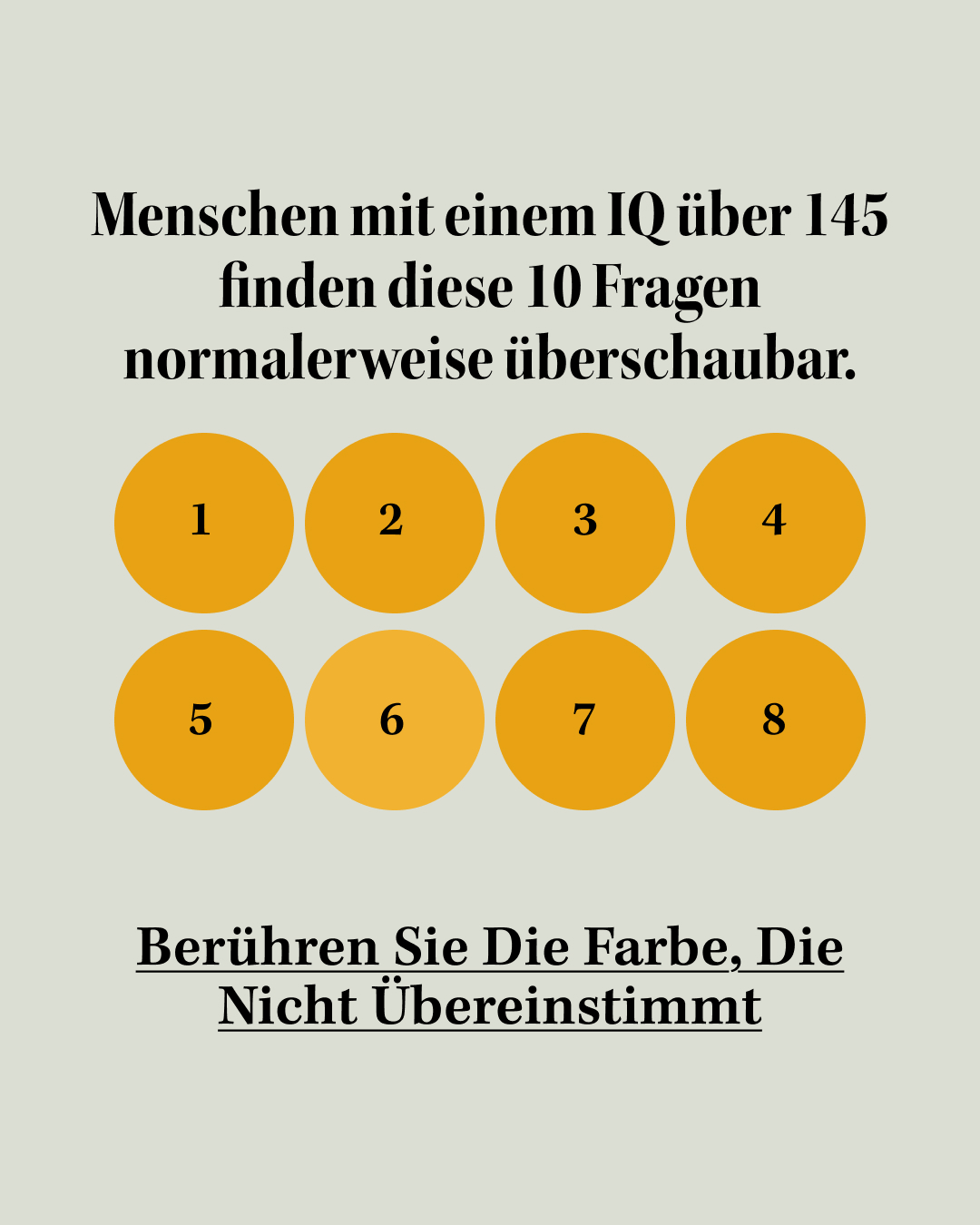 Internationaler IQ-Test Facebook ad: Machen Sie den Test und überprüfen Sie ihn