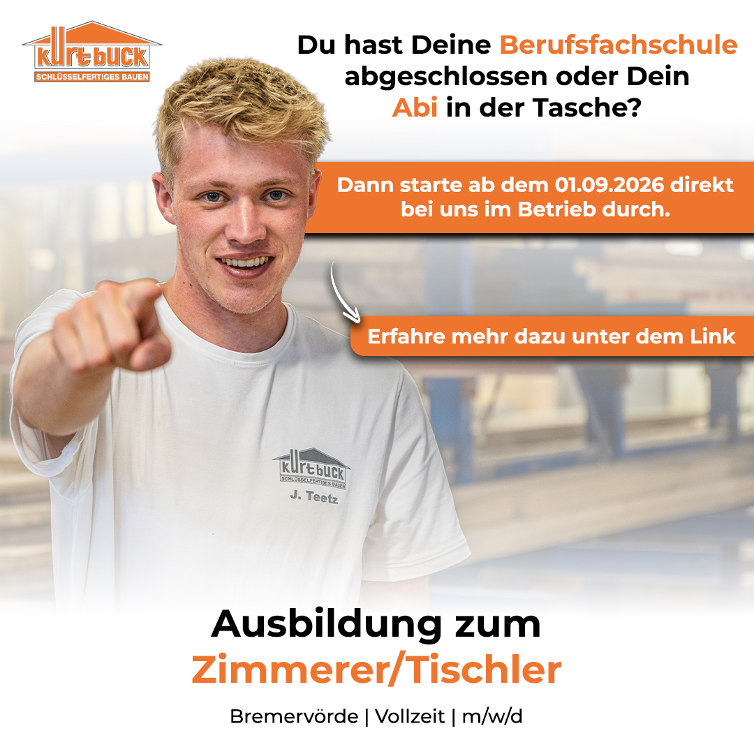 Kurt Buck Baugesellschaft Facebook ad: Du suchst eine Ausbildung, bei der Du wirklich…