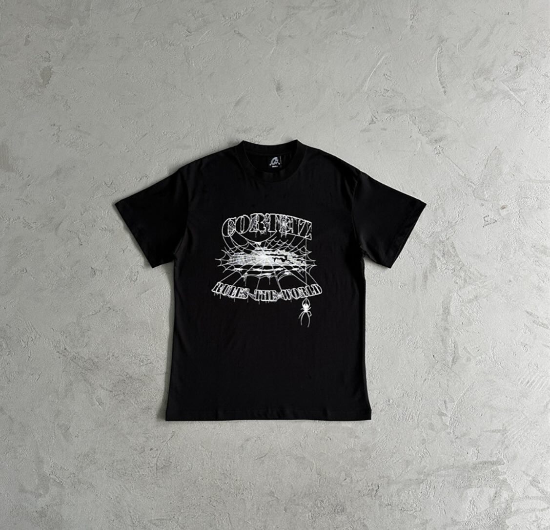 luxuryvault.lagos Facebook ad: Authentic Corteiz spider-web tee.