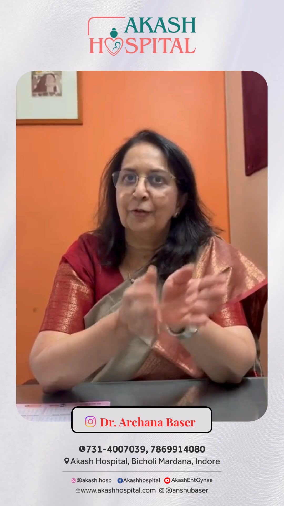 Akash Hospital Facebook ad: Pregnancy is a 9-month journey that includes festivals…