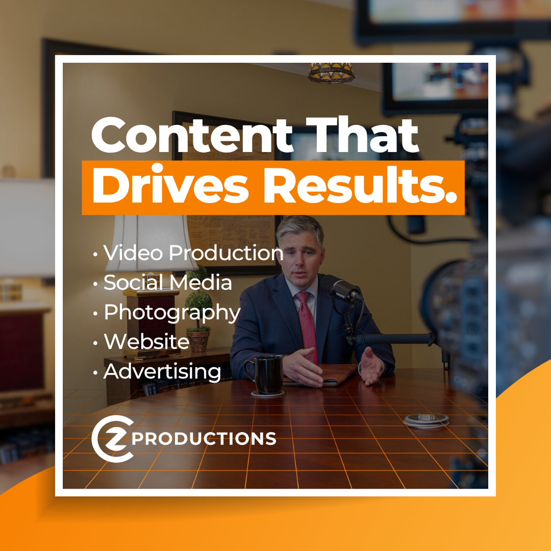 ZC Productions Facebook ad: Content Marketing. Handled.