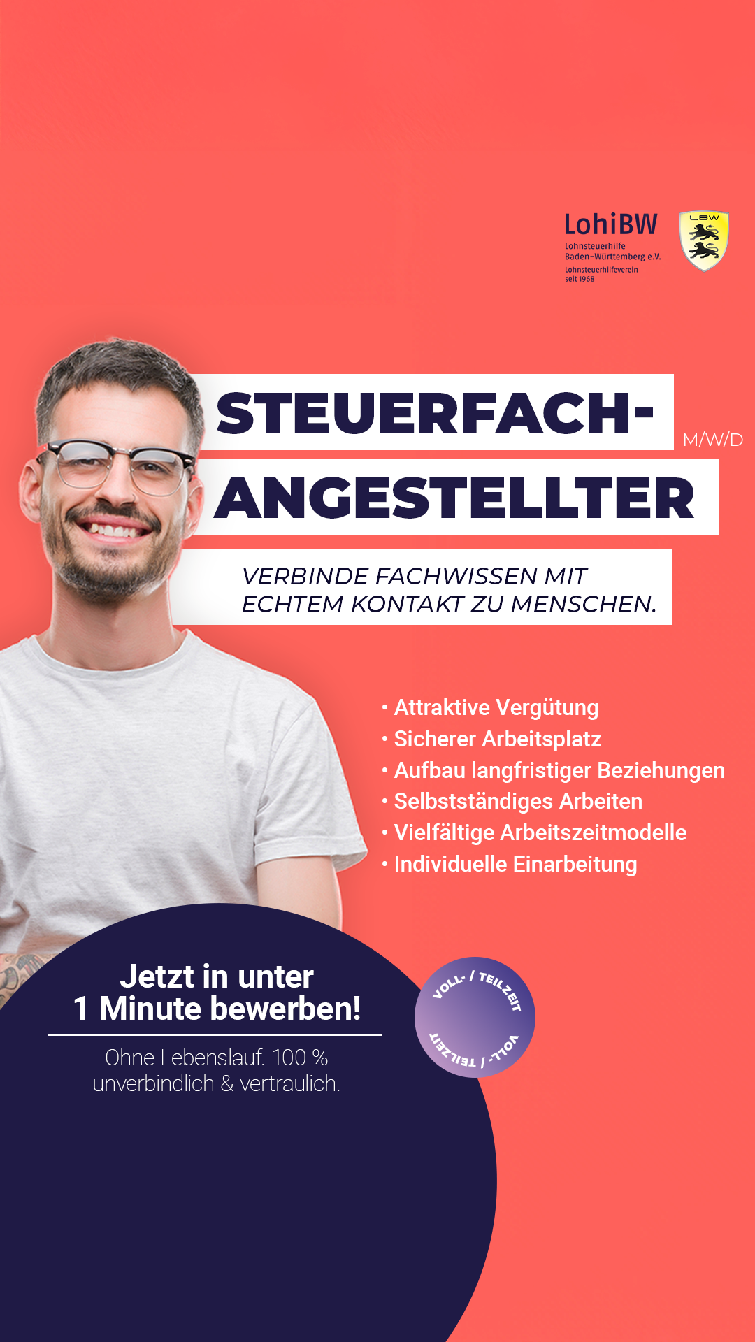 Lohnsteuerhilfe Baden-Württemberg e.V. Lohnsteuerhilfeverein Facebook ad from Dec 9, 2025