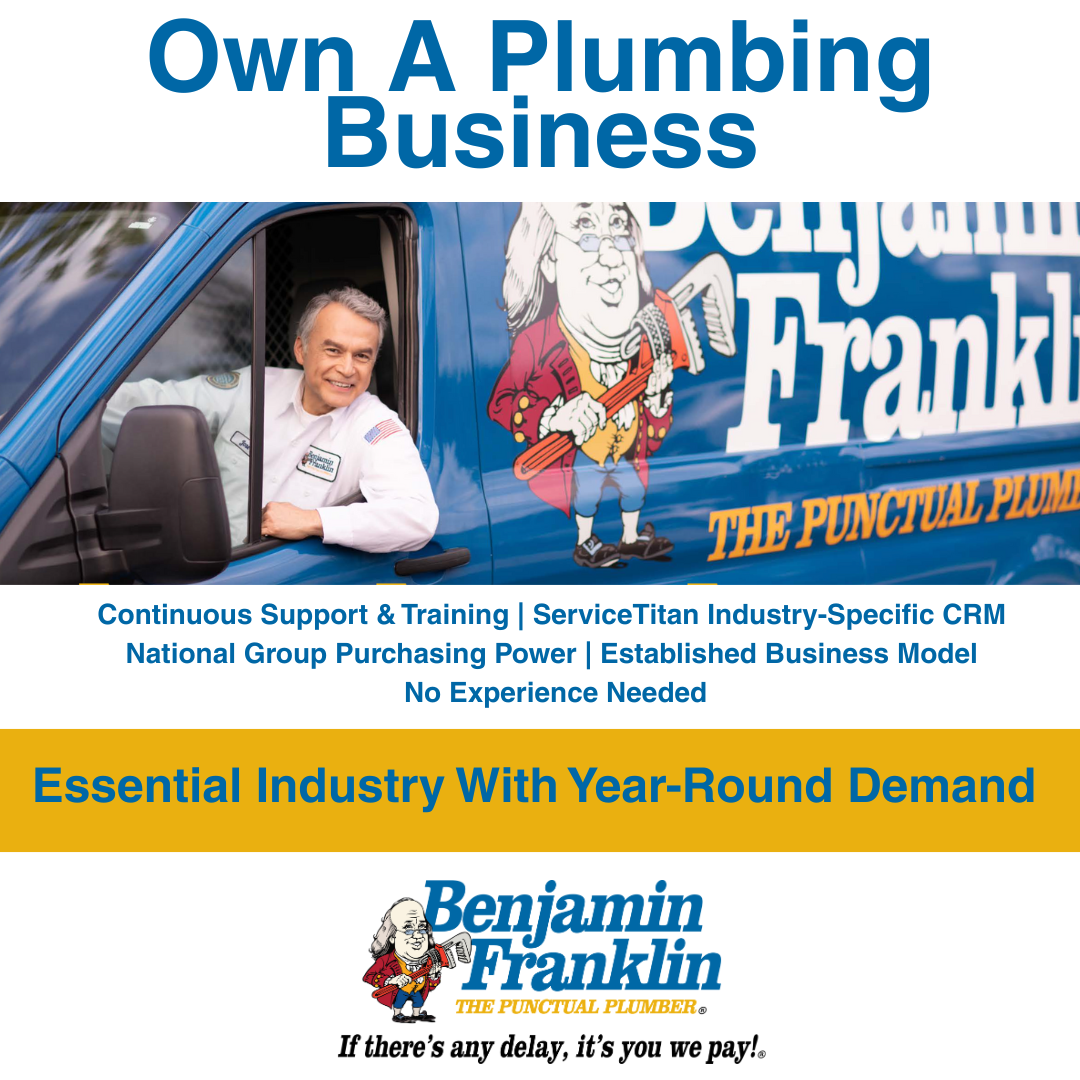 Benjamin Franklin Plumbing Facebook ad from May 29, 2026