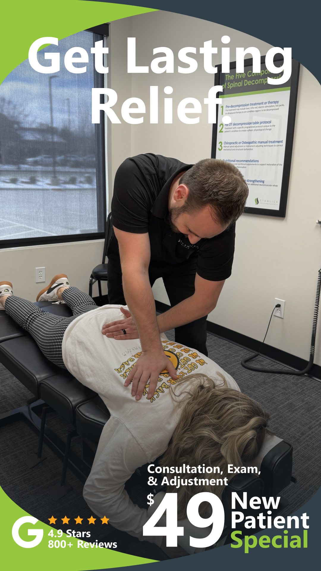 Stanlick Chiropractic Facebook ad from Aug 22, 2025